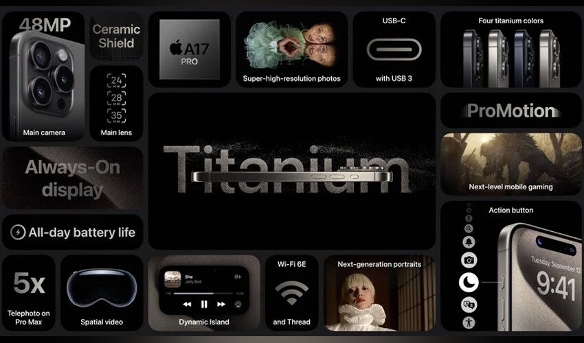 <p>-Dynamic Island, Hep Açık ekran, 120 Hz’e kadar uyarlanabilir yenileme hızına sahip ProMotion teknolojisi, HDR ekran, True Tone, Geniş renk yelpazesi (P3), Haptic Touch, 2.000.000:1 kontrast oranı (tipik), 1000 nit maksimum ekran parlaklığı (tipik); 1600 nit maksimum piksel parlaklığı (HDR); 2000 nit maksimum piksel parlaklığı (açık hava), parmak izine dayanıklı, yağ tutmayan kaplama, birden fazla dil ve karakteri aynı anda görüntüleme desteği.</p>