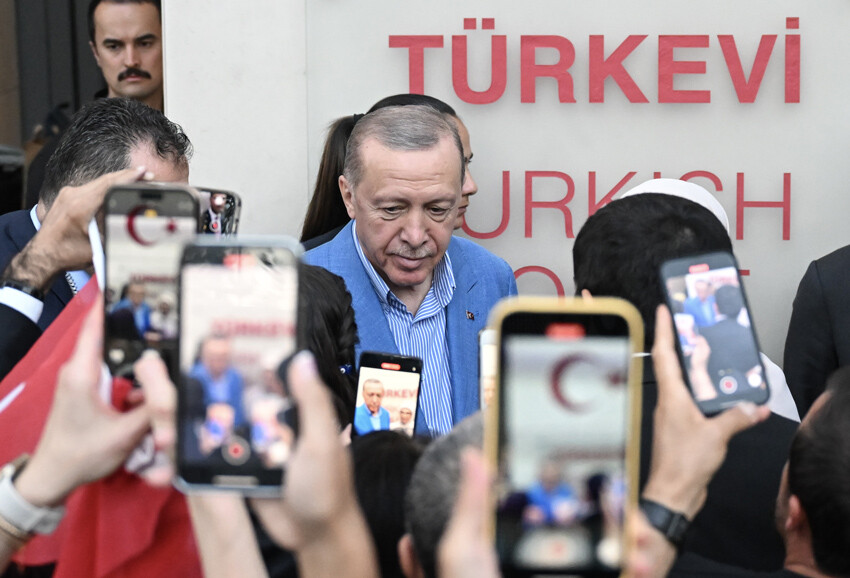 Cumhurbaşkanı Erdoğan'a New York'ta coşkulu karşılama