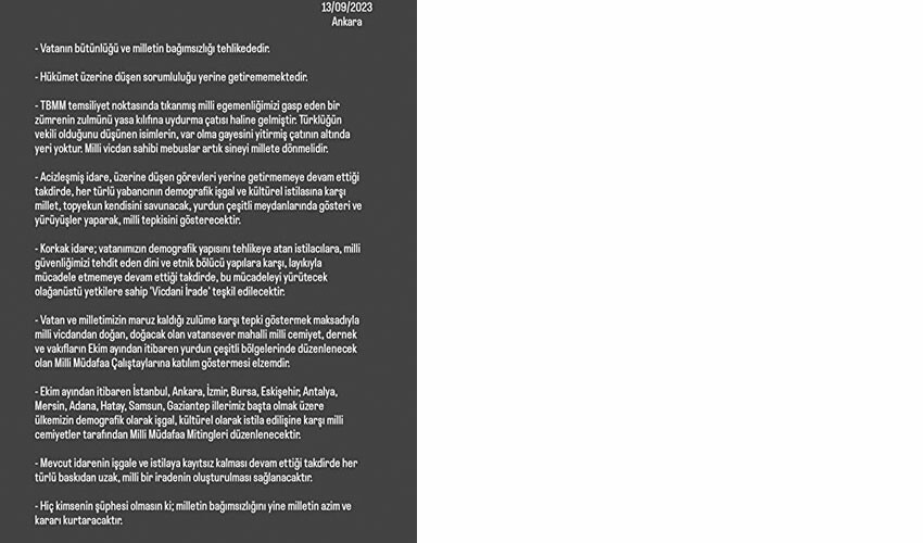 Provokatif bildiri yayınlayan 'Müdafaa Hareketi' yöneticileri gözaltına alındı