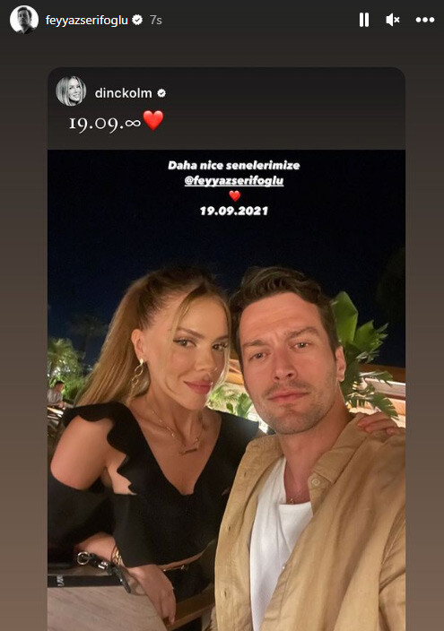 2 yıl geride kaldı! Feyyaz Şerifoğlu ve Merve Dinçkol’dan hayran bırakan kutlama