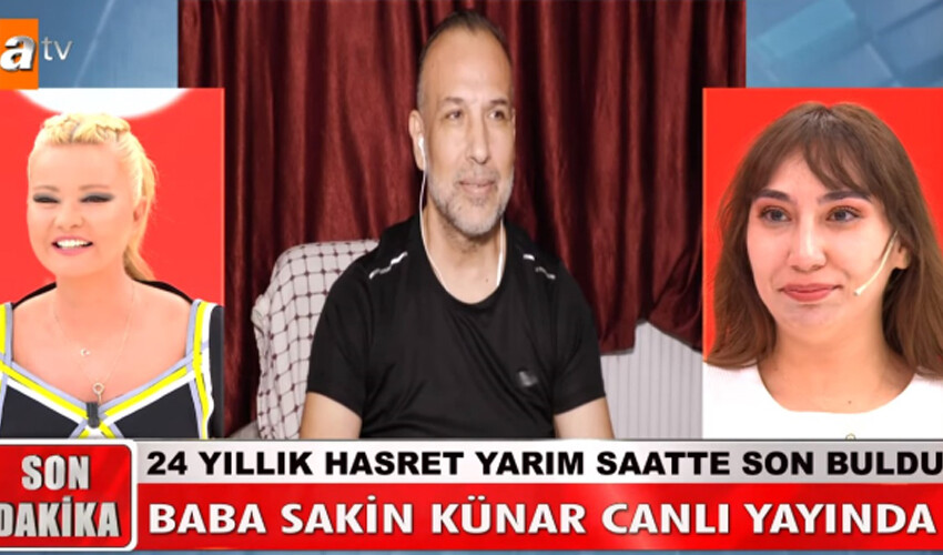 Yıllardır ‘öldü’ sanıyordu… Ses sanatçısı Sakin Künar kızına Müge Anlı’da kavuştu Yıllardır ‘öldü’ sanıyordu… Ses sanatçısı Sakin Künar kızına Müge Anlı’da kavuştu