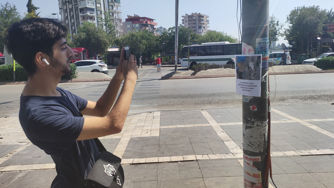 Esrarengiz ilan görenleri şaşkına çevirdi: Fotoğrafını çekip paylaştılar