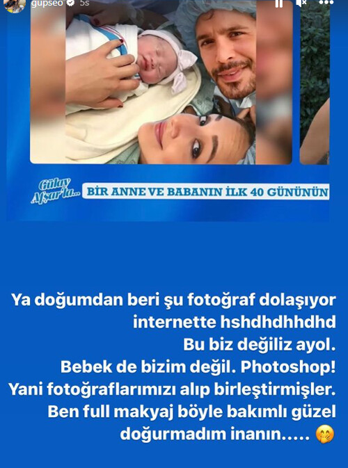 Gupse Özay sonunda patladı: Bu bebek bizim değil Gupse Özay sonunda patladı: Bu bebek bizim değil