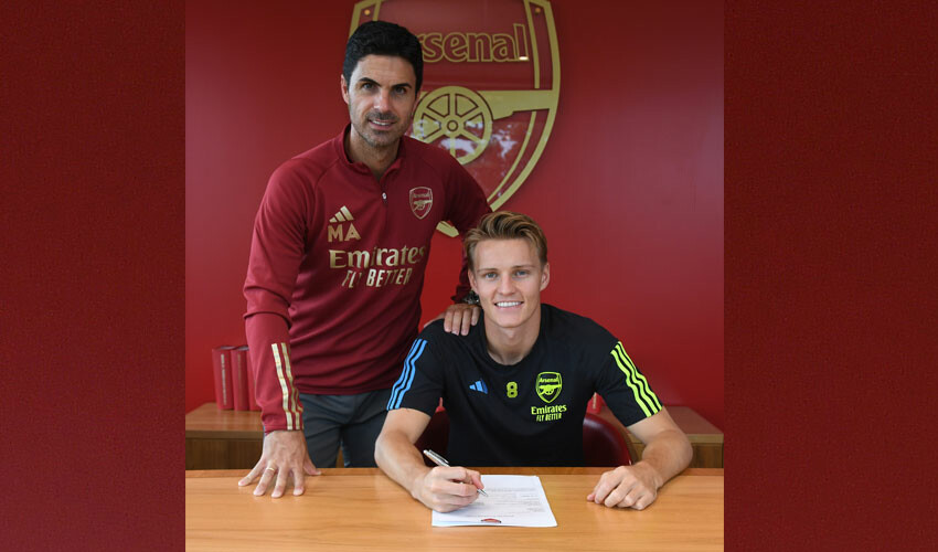 Arsenal'den Avrupa devlerine önlem! Martin Odegaard'ın sözleşmesş uzatıldı