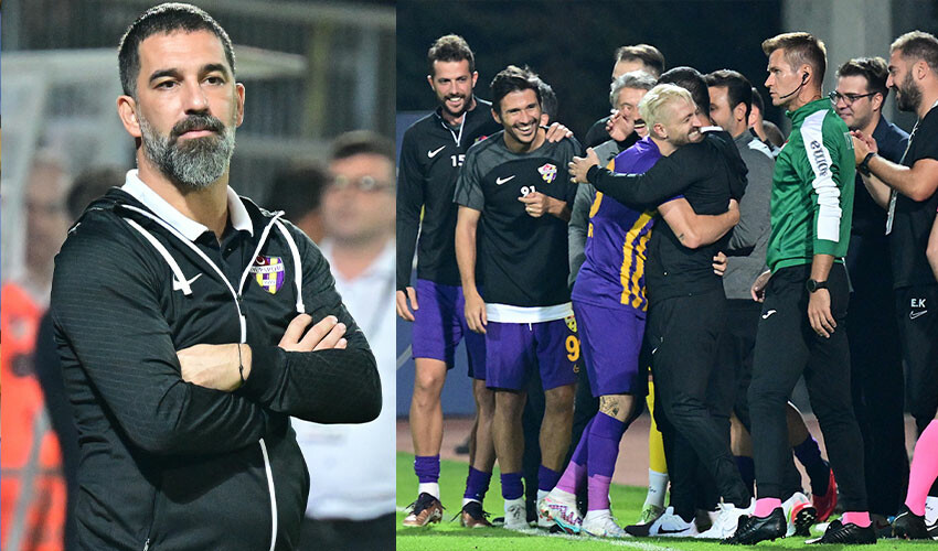 Caner Erkin'den 'Hagi' golü! Eyüpspor Arda Turan ile şahlandı Caner Erkin'den 'Hagi' golü! Eyüpspor Arda Turan ile şahlandı