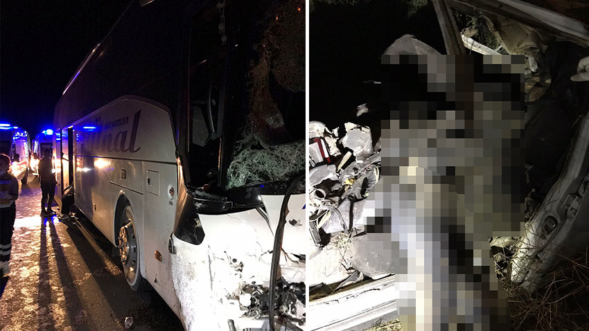 Kayseri'de dehşet veren kaza! 2 ölü, 20 yaralı Kayseri'de dehşet veren kaza! 2 ölü, 20 yaralı