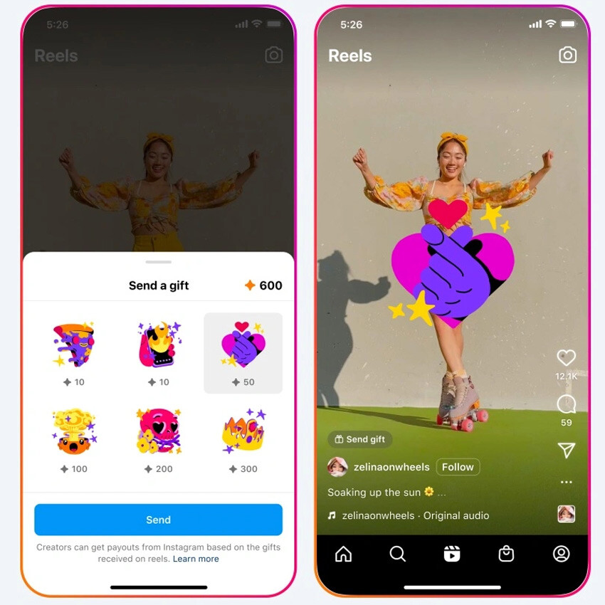 Instagram kullanıcılara para kazandıran özelliği Türkiye'de sundu Instagram hediyeler nedir