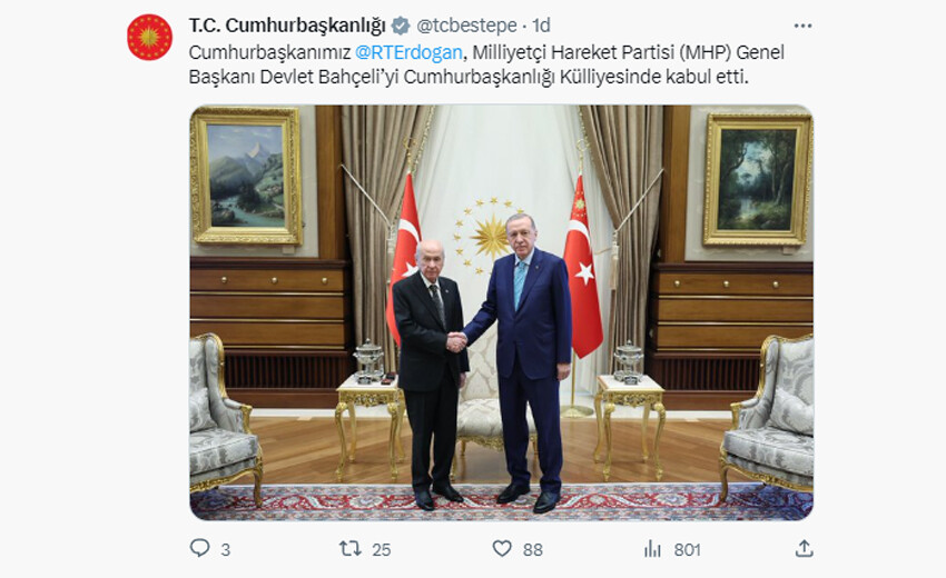 Beştepe'de Cumhur zirvesi: Cumhurbaşkanı Erdoğan-Bahçeli görüşmesinde emekli maaşları masada