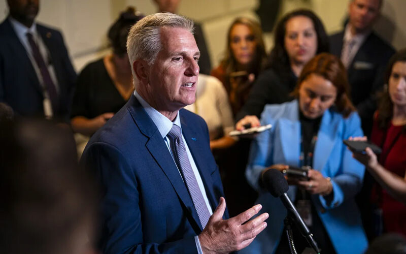 ABD'de federal hükümetin  ABD Temsilciler Meclisi Başkanı Kevin Mccarthy