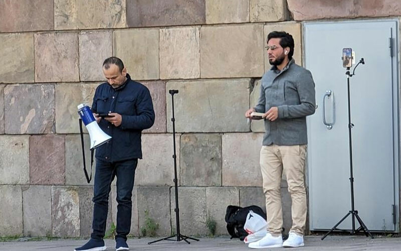 İsveç'te PKK terör örgütü destekçilerinden çirkin provokasyon İsveç'te PKK terör örgütü destekçilerinden çirkin provokasyon