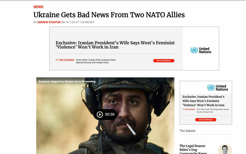 Zelenski'ye kötü haber! Ukrayna'ya 2 NATO ülkesinden soğuk duş: Rusya'ya karşı eli zayıfladı Newsweek dergisinin “Ukrayna iki NATO müttefikinden kötü haber aldı" başlıklı haberi