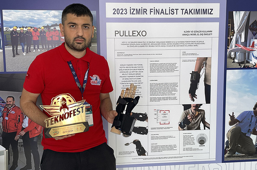 Felçli hastalara umut olacak 'dış el iskeleti'ne büyük ödül dış el iskeleti projesi