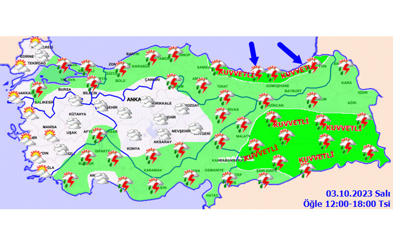 Sel, su baskını, dolu... Meteoroloji 17 kent için alarm verdi: Çok kuvvetli geliyor! (3 Ekim hava durumu)
