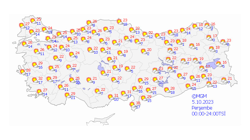 Meteoroloji’den 7 il için sarı kodlu uyarı! Kuvvetli geliyor (4 Ekim 2023 hava durumu) Meteoroloji’den 7 il için sarı kodlu uyarı! Kuvvetli geliyor (4 Ekim 2023 hava durumu)