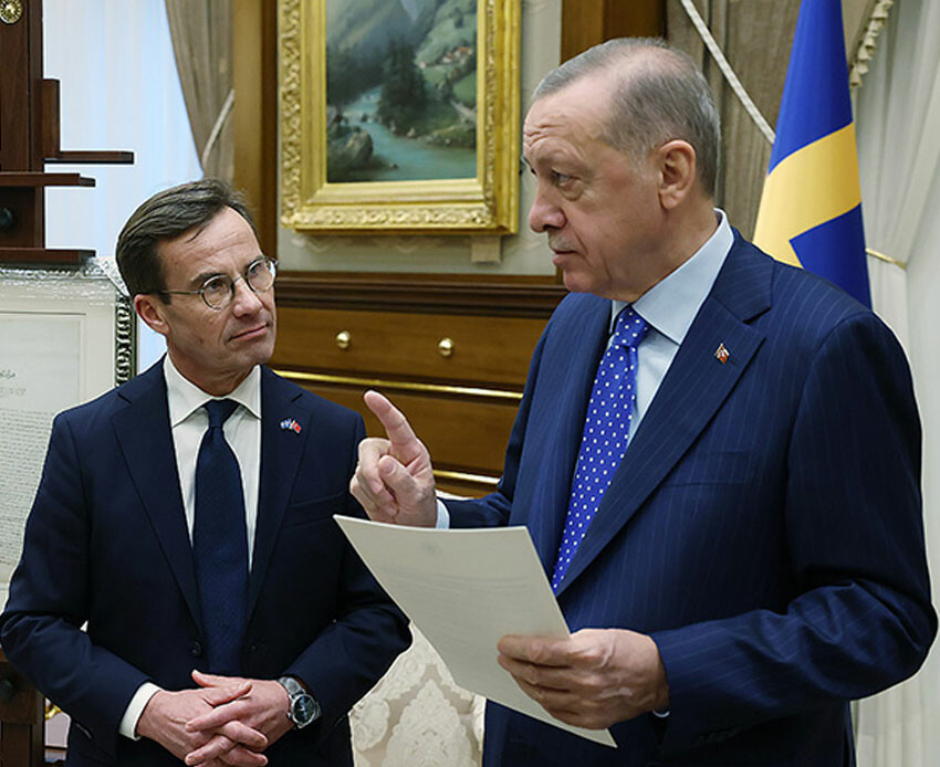 İsveç Başbakanı'ndan NATO açıklaması: Türkiye kararlarını kendi alır Cumhurbaşkanı Recep Tayyip Erdoğan, İsveç Başbakanı Ulf Kristersson ile görüşüyor