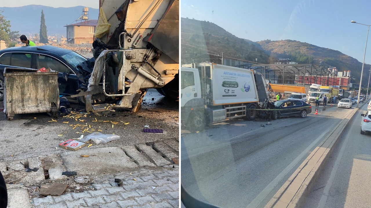 Temizlik personelinin feci ölümü: 2 aracın arasında sıkıştı Temizlik personelinin feci ölümü: 2 aracın arasında sıkıştı