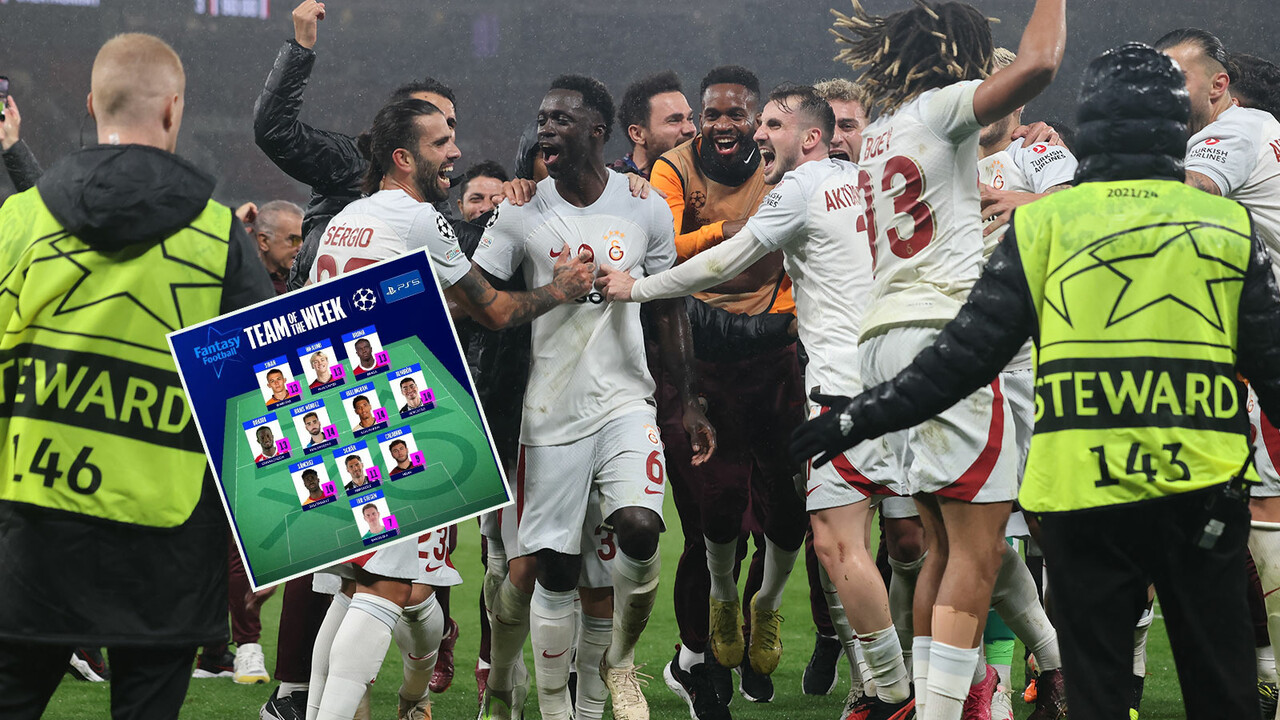 Şampiyonlar Ligi&#039;nde haftanın en iyi 11&#039;i açıklandı! Galatasaray&#039;dan 1 oyuncu seçildi