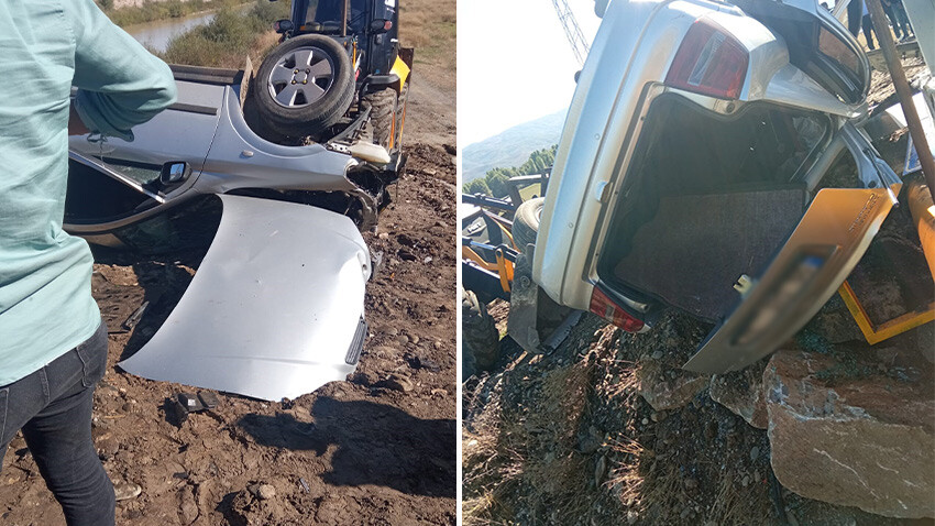 Muş'ta otomobil takla attı: 2 ölü,1 yaralı Muş'ta otomobil takla attı: 2 ölü,1 yaralı