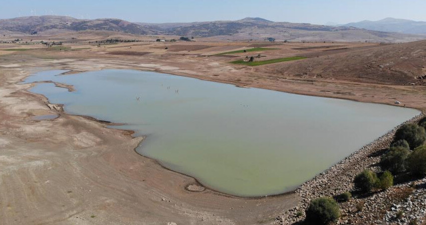 Tokat'ta yüzde 80 düşen su seviyesi endişelendirdi! Ağaçlar ortaya çıktı