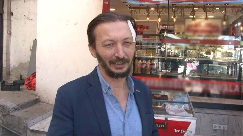 İş yerinin önünde kabusu yaşadı: Kafasından bıçaklandı İş yerinin önünde kabusu yaşadı: Kafasından bıçaklandı