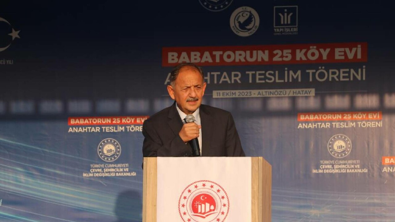 Bakan Özhaseki tarih verdi: Köy evleri depremzedelere teslim ediyor Bakan Özhaseki tarih verdi: Köy evleri depremzedelere teslim ediyor