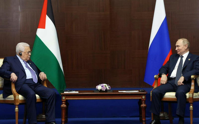 Rusya, İsrail-Hamas çatışmasında tarafını seçti: Filistin devleti kurulmalı Rusya Devlet Başkanı Vladimir Putin ve Filistin Devlet Başkanı Mahmud Abbas