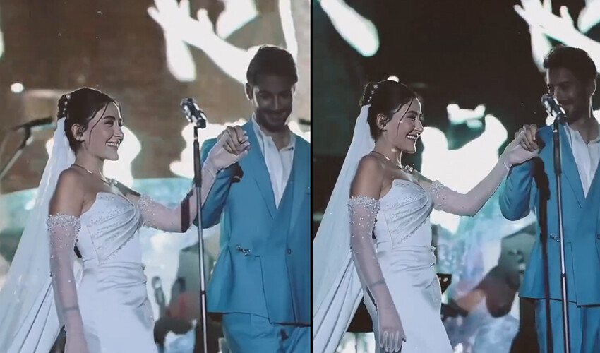Melek Mosso evlendi, düğün sonrası gelinliğiyle konser verdi