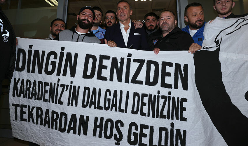 Trabzon'da coşkuyla karşılanan Abdullah Avcı: Yeni gelmedim, geri geldim Trabzonspor