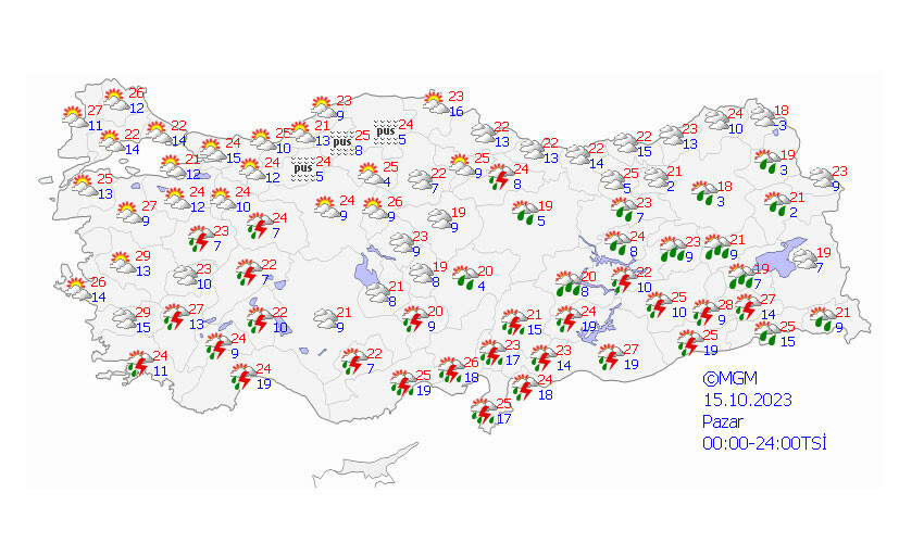 Meteoroloji'den il il kuvvetli yağış ve toz taşınımı uyarısı! Meteoroloji'den il il kuvvetli yağış ve toz taşınımı uyarısı!