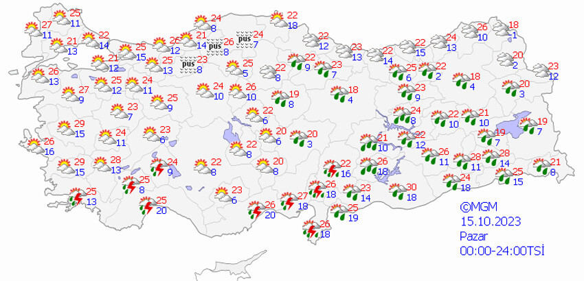 Soğuk cephe yolda, sıcaklıklar aniden düşecek! Meteoroloji'den il il hafta sonu uyarısı (14 Ekim 2023 hava durumu) Soğuk cephe yolda, sıcaklıklar aniden düşecek! Meteoroloji'den il il hafta sonu uyarısı (14 Ekim 2023 hava durumu)