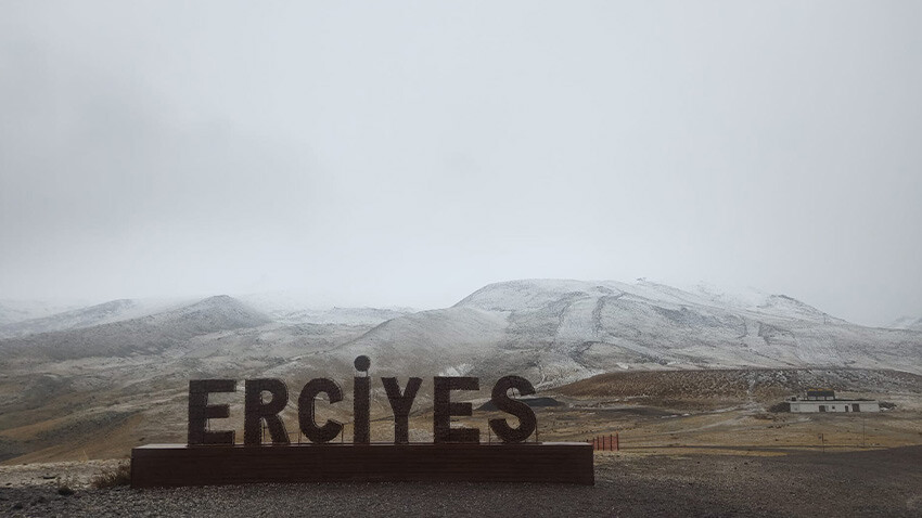 Erciyes'te kar kalınlığı 30 santimetre! erciyes- kar