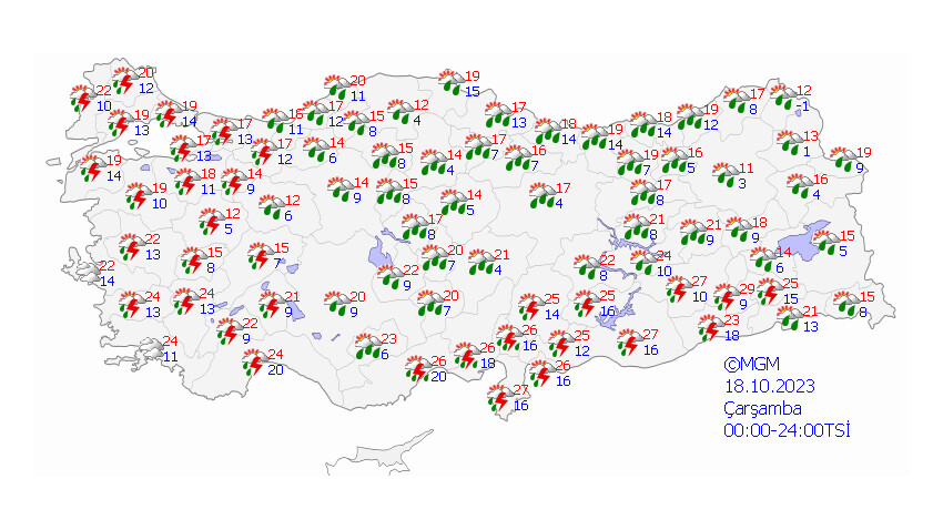 Kazak ve montları hazırlayın! Soğuk havalar geliyor, Meteoroloji’den sağanak ve toz taşınımı uyarısı