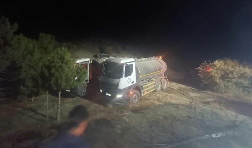 Bolu'da korkutan orman yangını! orman yangını