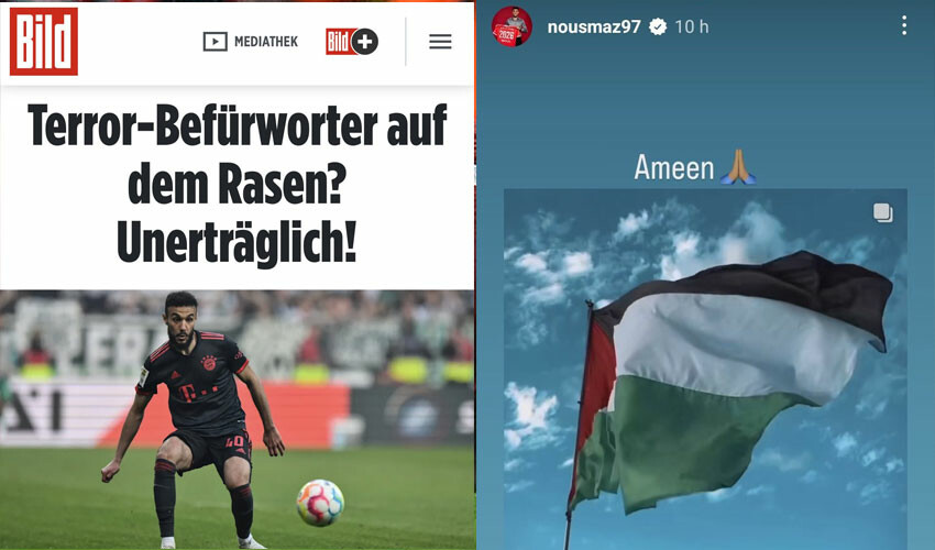 Bayern Münih, Filistin paylaşımı yapan Mazraoui'ye sahip çıktı Noussair Mazraoui Filistin