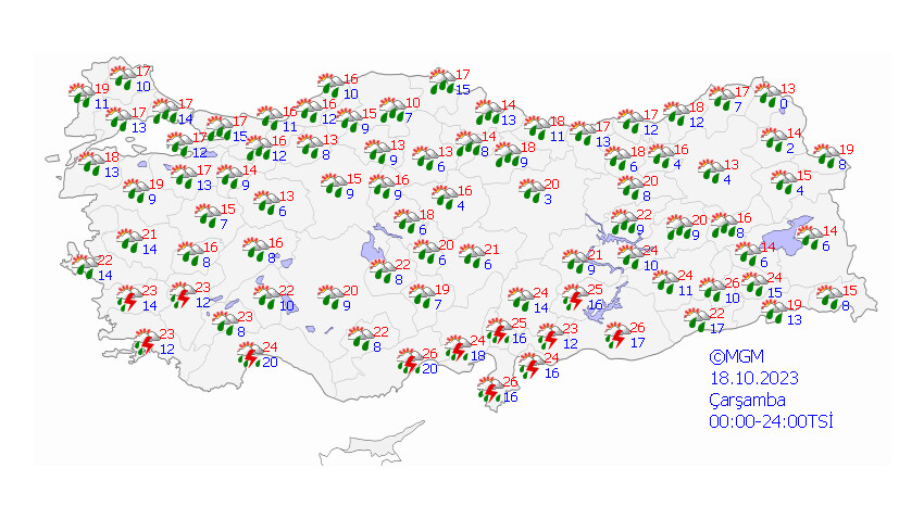 Meteoroloji'den 14 il için sarı kodlu uyarı: Gök gürültülü sağanak geliyor, sel ve baskınlara dikkat