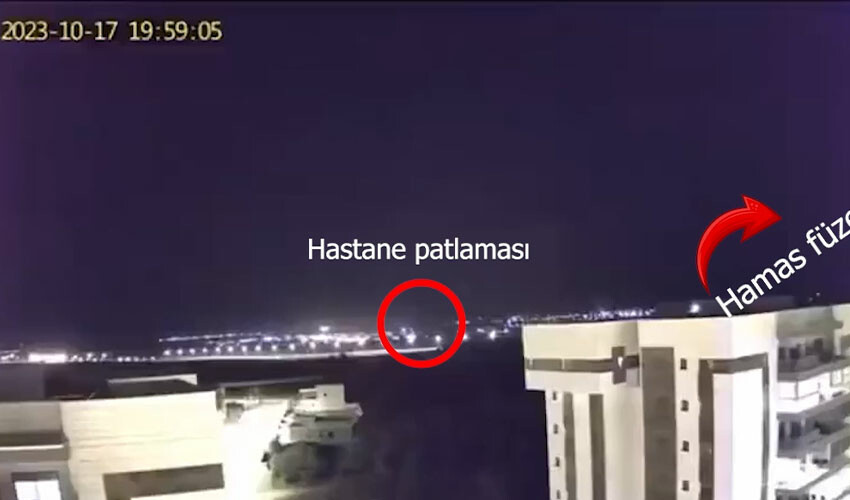 İsrail hastane saldırısını reddetti... Kameralar yakaladı: F-16 izi böyle kaydedildi İsrail hastane saldırısını reddetti... Kameralar yakaladı: F-16 izi böyle kaydedildi