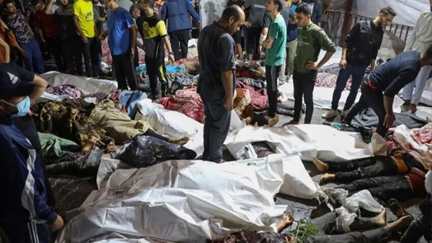 İsrail, Gazze'yi 12 gündür bombalıyor! Hayatını kaybedenlerin sayısı 3 bin 478'e yükseldi Gazze- hastane- saldırı