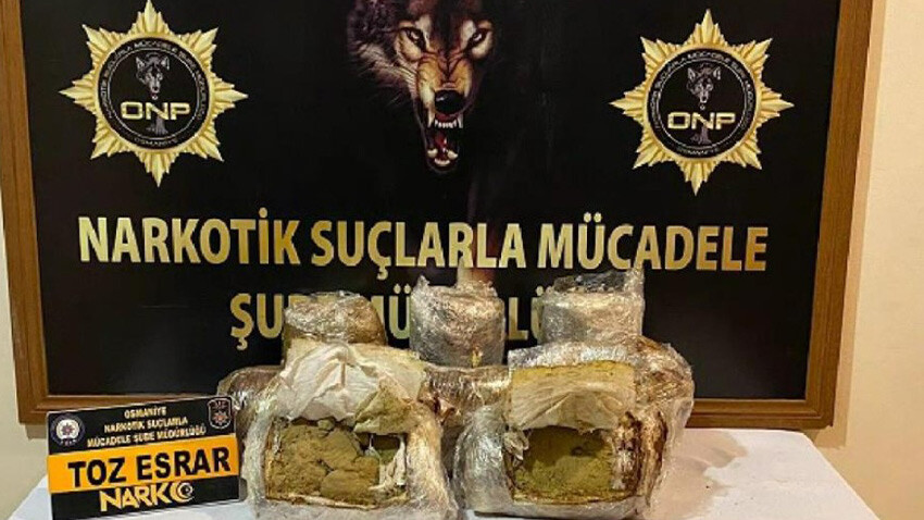 Yolcu otobüsünde ele geçirildi! Tam 12 kilo 700 gram esrar- osmaniye