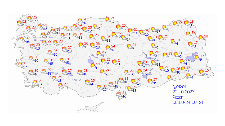 Meteoroloji yeni haritayı paylaştı: Pastırma sıcakları geldi! Sıcaklıklar 6 derece birden yükselecek Meteoroloji yeni haritayı paylaştı: Pastırma sıcakları geldi! Sıcaklıklar 6 derece birden yükselecek
