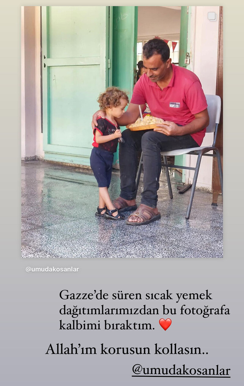 Gamze Özçelik’ten gönülleri fetheden hareket… Gazze’deki siviller için seferber oldu Gamze Özçelik’ten gönülleri fetheden hareket… Gazze’deki siviller için seferber oldu