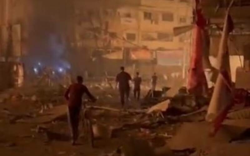 Son dakika: İsrail Gazze'de pazar yeri bombaladı!