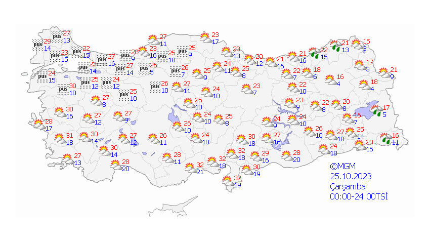 Meteoroloji yeni hafta için paylaştı! Sıcaklıklar artıyor, sisli havaya dikkat Meteoroloji yeni hafta için paylaştı! Sıcaklıklar artıyor, sisli havaya dikkat