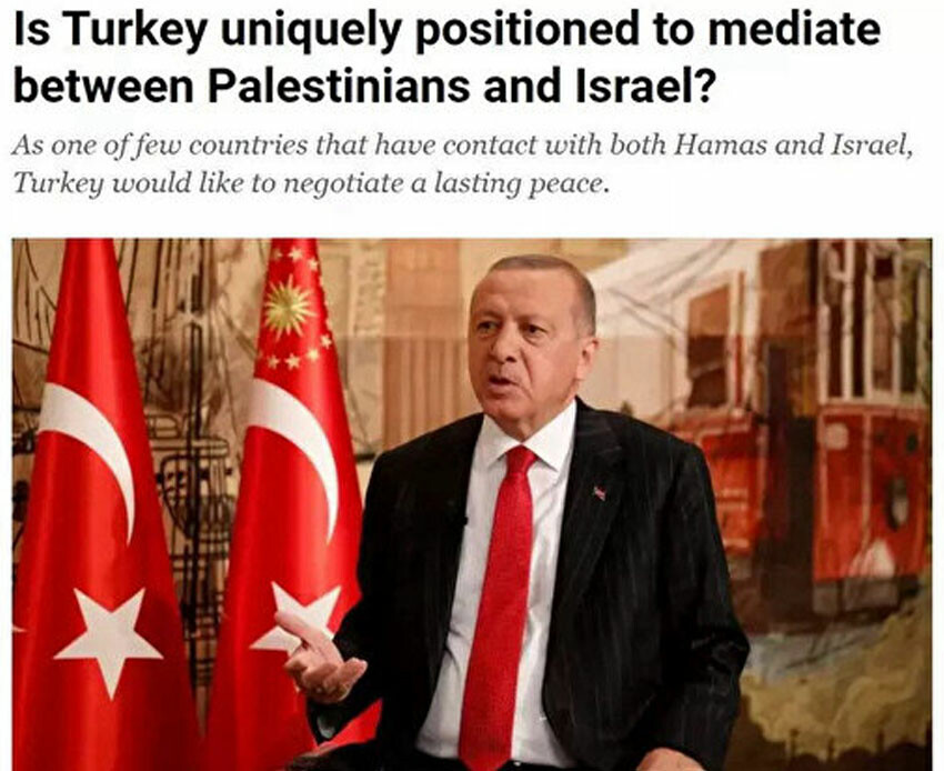 Al Jazeera'den dikkat çeken analiz: Türkiye, İsrail-Hamas arasında kalıcı bir barış için potansiyel arabulucu Al Jazeera'den dikkat çeken analiz: Türkiye, İsrail-Hamas arasında kalıcı bir barış için potansiyel arabulucu