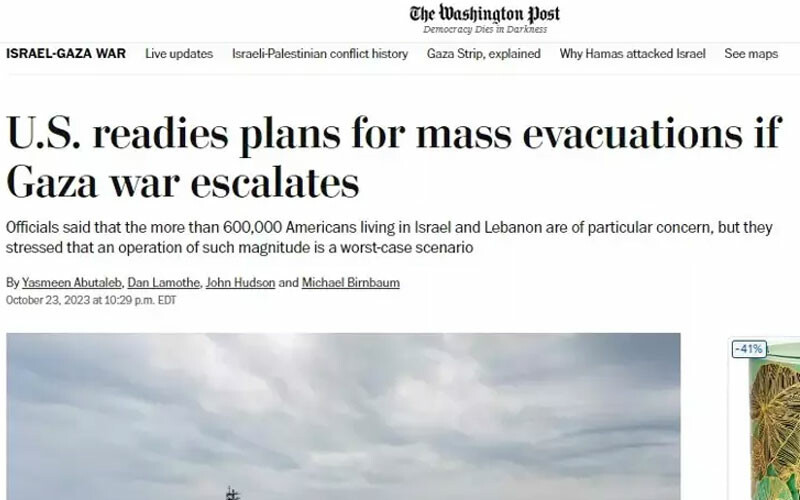 ABD, İsrail-Hamas çatışmasında en kötü senaryoya hazırlanıyor: Yüzbinlerce kişi tahliye edilebilir