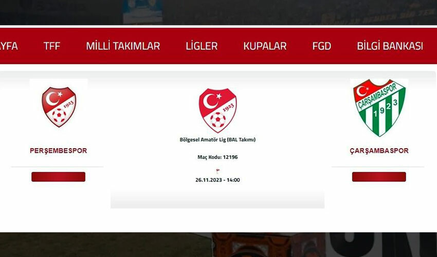 Türkiye bu maçı konuşuyor: Perşembespor - Çarşambaspor Türkiye bu maçı konuşuyor: Perşembespor - Çarşambaspor