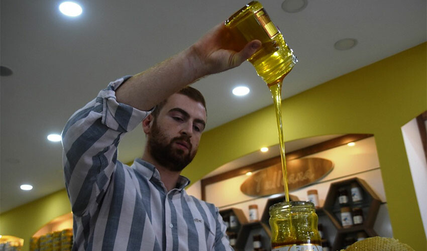 Altın bal ödülü sahibi! Kara kovan balında hasat başladı: Kilosu 1000 lira