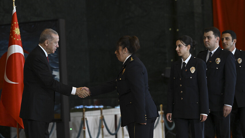 Külliye'de ‘100. yıl’ resepsiyonu: Cumhurbaşkanı Erdoğan tebrikleri tek tek kabul etti