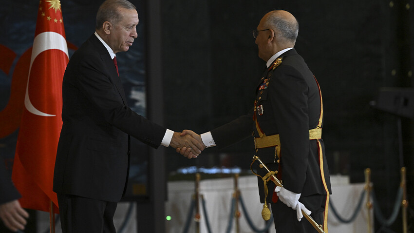 Külliye'de ‘100. yıl’ resepsiyonu: Cumhurbaşkanı Erdoğan tebrikleri tek tek kabul etti