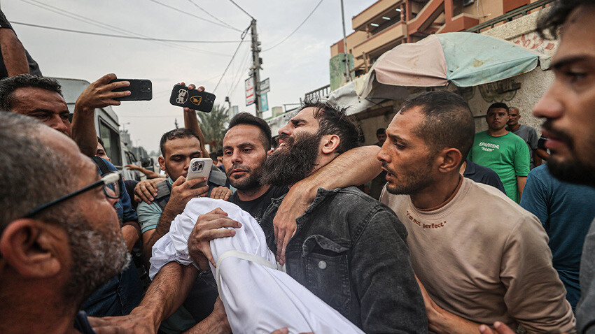 Gazze- çocuk- baba- ceset