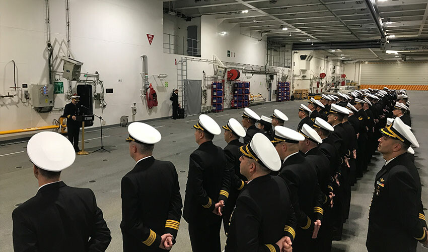 TCG Anadolu gemisinde 100'üncü yıl töreni düzenlendi